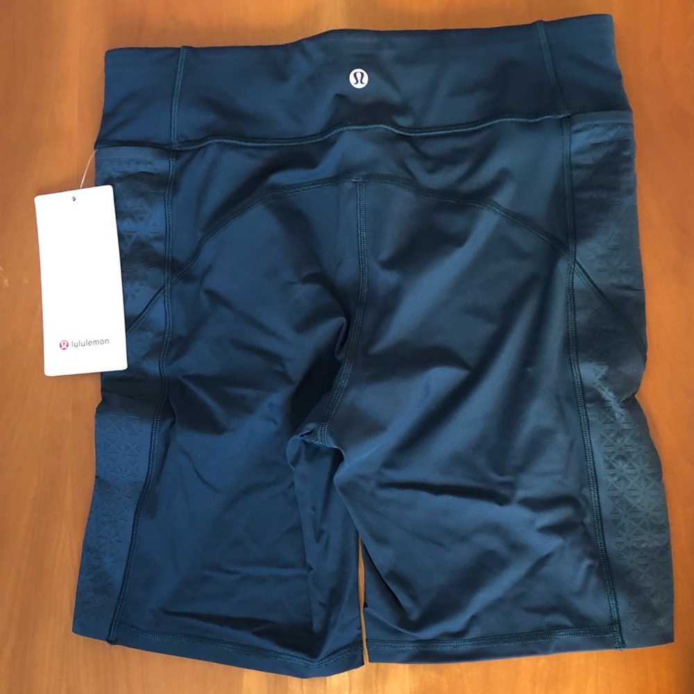 NWT Lululemon Strength & Sweat Shorts 8” inseam in Jet Blue Nulux fabric.